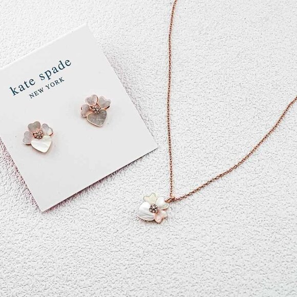 Kate Spade Flower Earring and Necklace Set - Picture 2 of 5